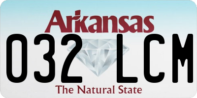 AR license plate 032LCM