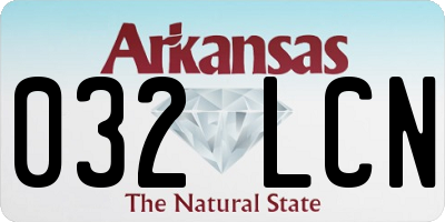 AR license plate 032LCN