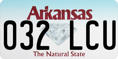 AR license plate 032LCU