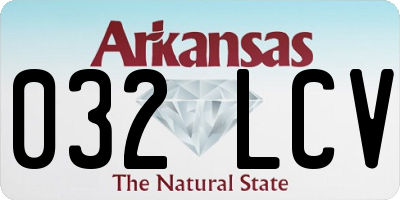 AR license plate 032LCV