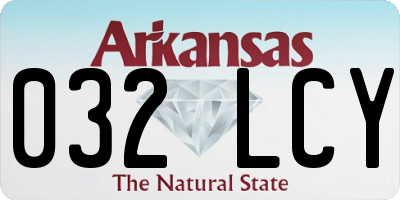 AR license plate 032LCY