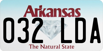 AR license plate 032LDA