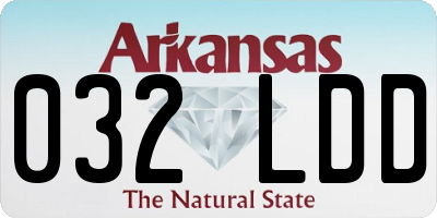 AR license plate 032LDD