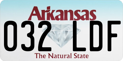 AR license plate 032LDF