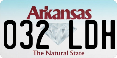AR license plate 032LDH