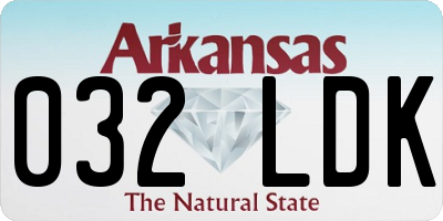 AR license plate 032LDK