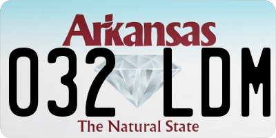 AR license plate 032LDM