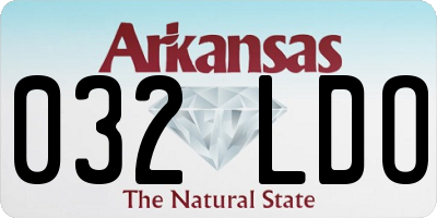 AR license plate 032LDO