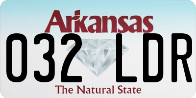 AR license plate 032LDR