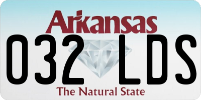 AR license plate 032LDS