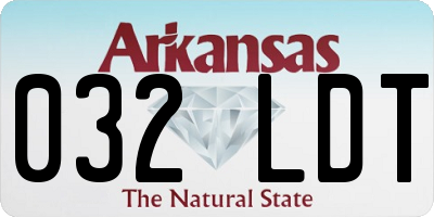 AR license plate 032LDT