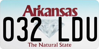 AR license plate 032LDU