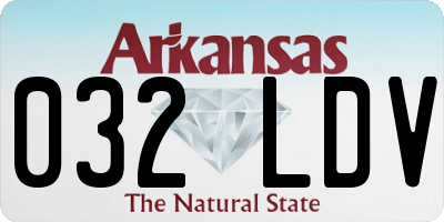 AR license plate 032LDV