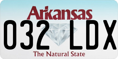 AR license plate 032LDX