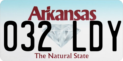 AR license plate 032LDY