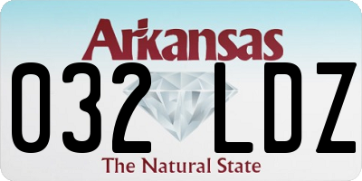 AR license plate 032LDZ