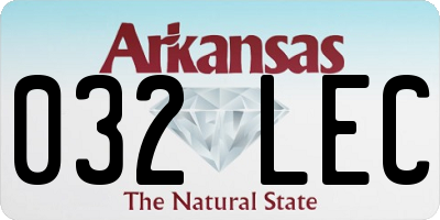 AR license plate 032LEC