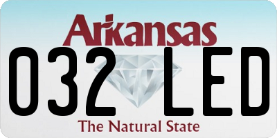 AR license plate 032LED