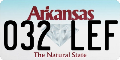 AR license plate 032LEF