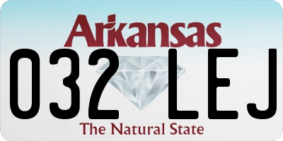 AR license plate 032LEJ