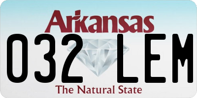 AR license plate 032LEM