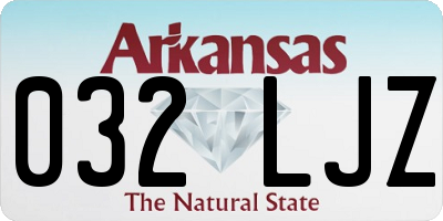 AR license plate 032LJZ