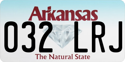 AR license plate 032LRJ