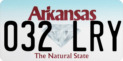 AR license plate 032LRY