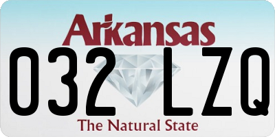 AR license plate 032LZQ