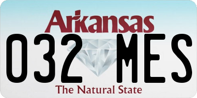 AR license plate 032MES