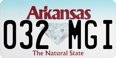 AR license plate 032MGI