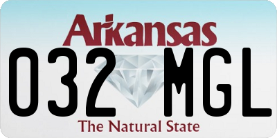 AR license plate 032MGL