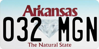 AR license plate 032MGN