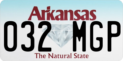 AR license plate 032MGP