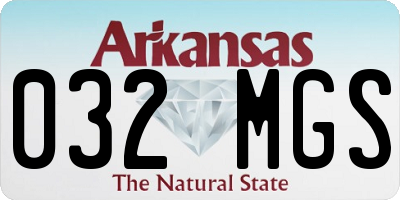 AR license plate 032MGS