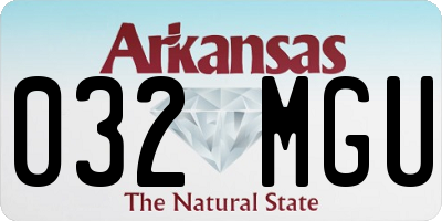 AR license plate 032MGU