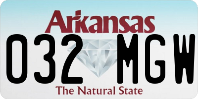 AR license plate 032MGW