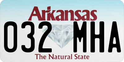 AR license plate 032MHA