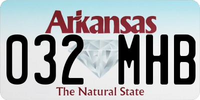 AR license plate 032MHB