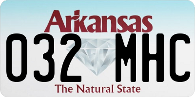 AR license plate 032MHC