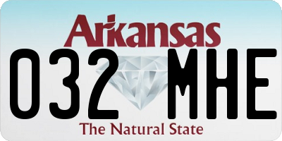 AR license plate 032MHE