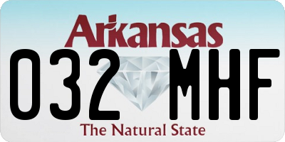 AR license plate 032MHF