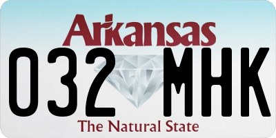 AR license plate 032MHK