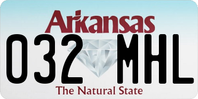 AR license plate 032MHL