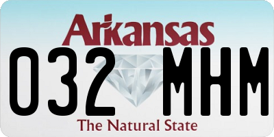 AR license plate 032MHM