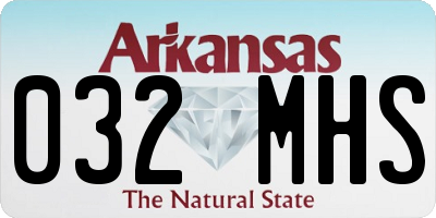 AR license plate 032MHS