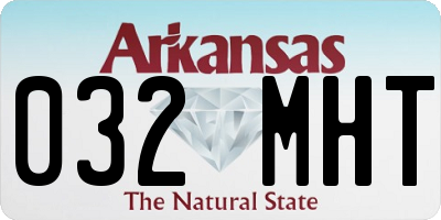 AR license plate 032MHT