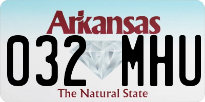 AR license plate 032MHU