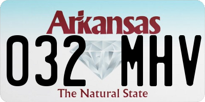 AR license plate 032MHV