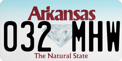 AR license plate 032MHW